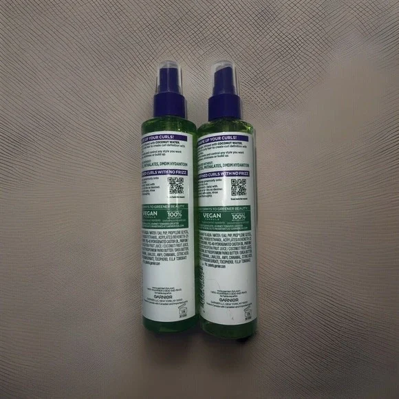 Garnier Fructis Curl Shape Defining Spray Gel 8.5 Fl Oz 2 Pack Vegan No Frizz - Picture 2 of 2